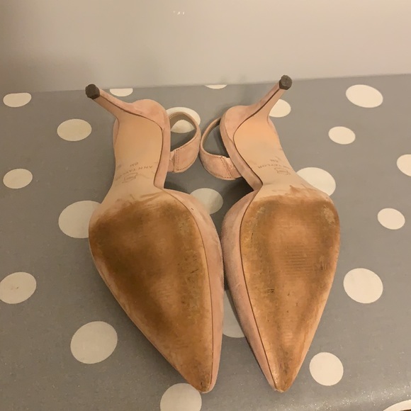 Ann Taylor Kerry Suede Slingback Pump 6, Paloma /Dusty pink - Picture 6 of 7